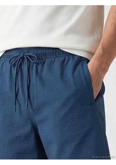 Lcw Swımwear İndigo Kısa Boy Erkek Deniz Şortu