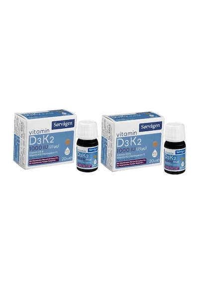 SORVAGEN VİTAMİN D3K2 DAMLA 20 ML (1000 IU)(Almanya menşeili D3 V