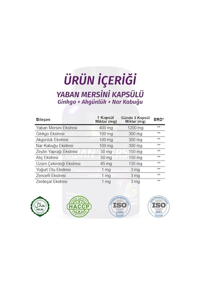 Gökçek Şifa Yaban Mersini (Blueberry Capsule) 60 Kapsül