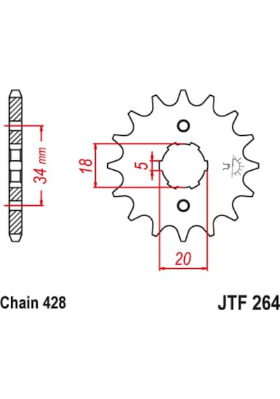 Ön Dişli Honda Cbf 150cc 2004-2017
