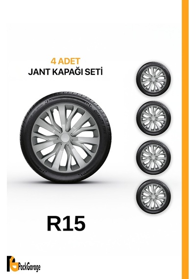 Renault Megane 2 15'' İnç Jant Kapağı 4 Adet Gri G115