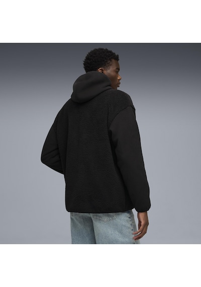 Puma Ess Elevated Full-zip Hoodie Erkek Yetişkin Ceket Siyah