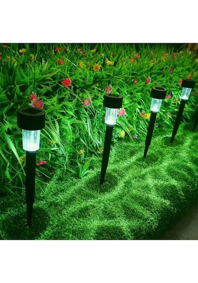 10'lu Günes Enerjili Led Bahçe Lambasi- Solar Aydinlatma