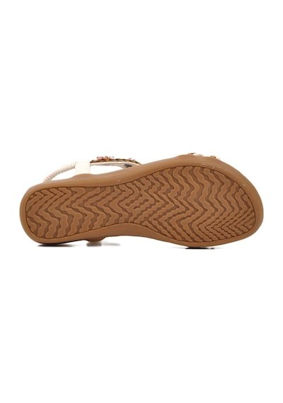 Voyager 9636 Beyaz Hakiki Deri Kadın Sandalet 001