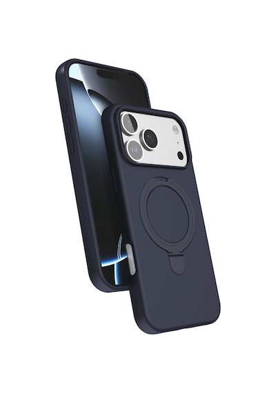 Apple iPhone Uyumlu  17 Pro Uyumlu Regal Magsafe Standlı Kapak - Lacivert