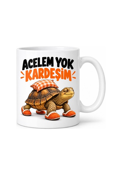 Yavaşlığın Zirvesi Tasarımlı Porselen Kupa - Model 716 Diğer