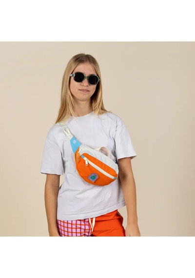 Kietla Çocuk Fanny Pack Çanta Orange Green Tea Çok Renkli