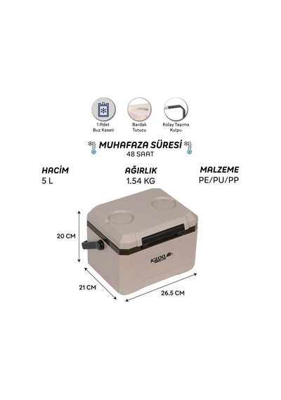 Igloo Coremax 5 Buzluk 5 Litre Çok Renkli