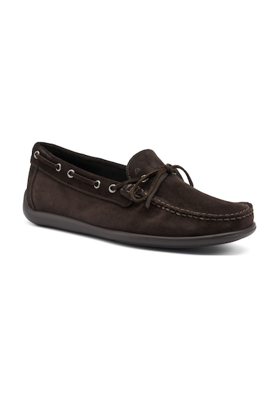 T.moro Oxford Klasik Erkek 14d9 Frau Castoro Casual Suede Boat Lofers Koyu Kahverengi