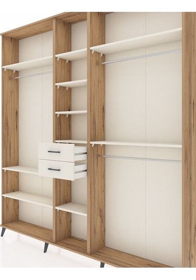 Arges Dolap 10 Raflı 2 Çekmeceli 3 Askılı 220x30x243 Çam-aytaşı/aytaşı Aytası/aytası Arges Dolap 10 Raflı 2 Çekmeceli 3 Askılı 220x30x243 Çam-aytaşı/aytaşı Aytası/aytası