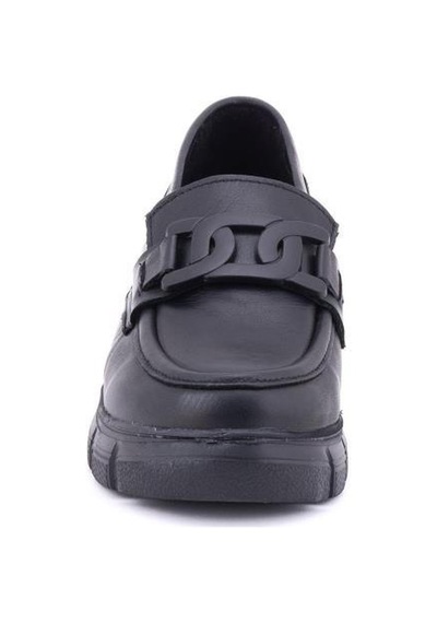 Mammamia D24ya-3430 Hafif Taban Kadın Deri Loafer Ayakkabı Bej