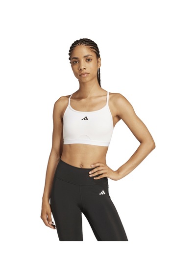 Adidas Aeroreact Training 3-stripes Sporcu Sütyeni Jg1403 Beyaz
