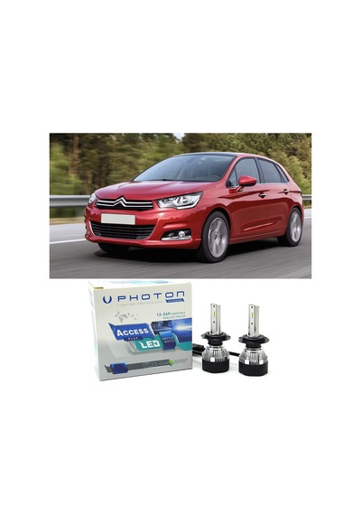 Citroen C4 Led Xenon Kısa Far Ampulü H7 Access Yeni Seri Beyaz 2012-2017