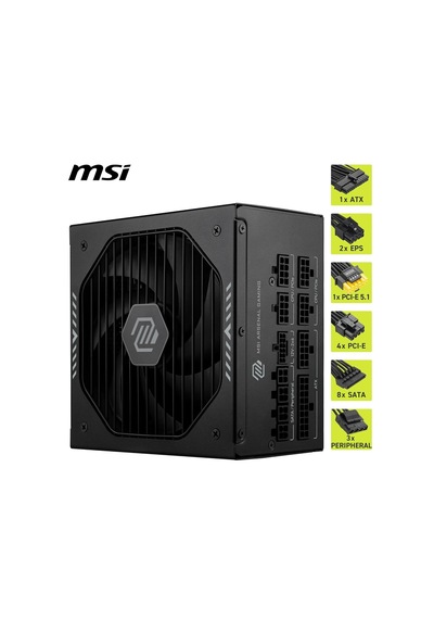 Mag A850gls Pcıe5 Siyah 850w 80+ Gold Full Modüler Power Supply