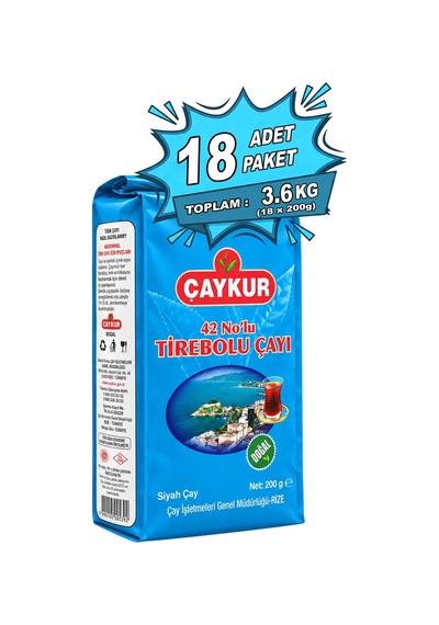 42 Nolu Tirebolu Dökme Çay 200 Gr. Onsekizli Paket
