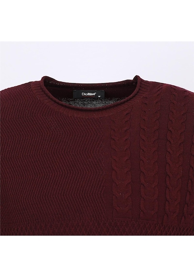 Dio Rise Erkek Uzun Kol İnce Sweatshirt - 189407 - Koyu Bordo Koyu Bordo