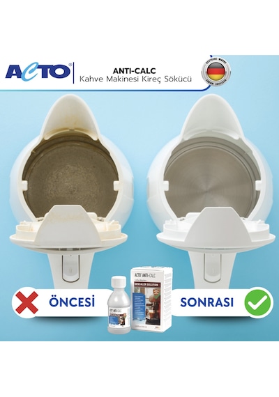 Acto Antı-calc 100 Ml Kahve Makinaları İçin Sıvı Kireç Çözücü