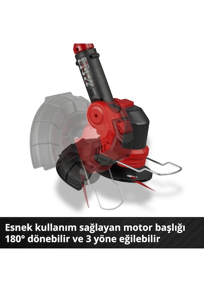 Einhell GE-CT 18/25 Li, Akülü Kenar Kesme Seti (2,5 Ah Akü ve Şarj Cihazı Dahildir)