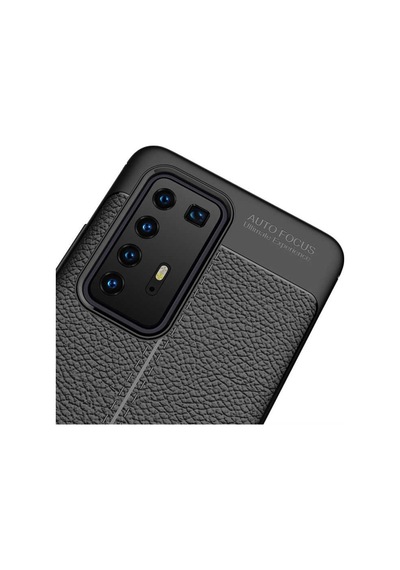 Huawei P40 Pro Kılıf Zore Niss Deri Desenli Silikon Kılıf