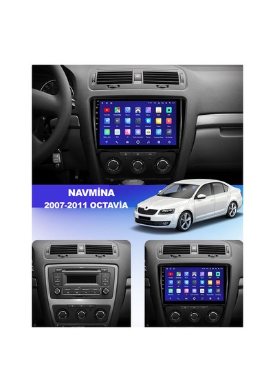 Medya Magic Skoda Octavia 2007-2012 Uyumlu 8-128 Gb Multimedya Navigasyon 9"