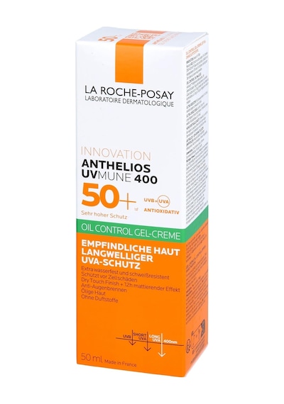 La Roche-posay Innovation Anthelios Uv Mune 400 50+ Oil Control Gel Creme Ultra Long Uva Protection Sans Parfum 50 Ml