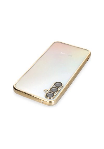 Newface Samsung Galaxy Uyumlu A34 5g Kılıf Razer Lensli Silikon Semeglbl - 37 - Gold