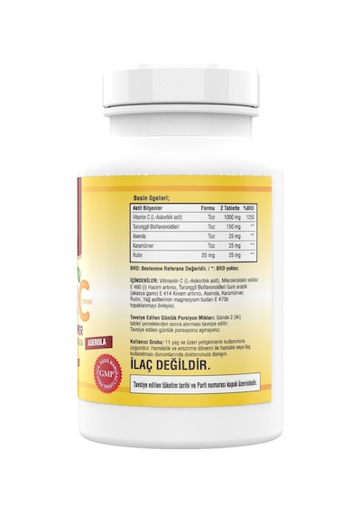 Ncs Ester C Vitamini 1000 Mg 180 Tablet Kara Mürver Turunçgil Bio