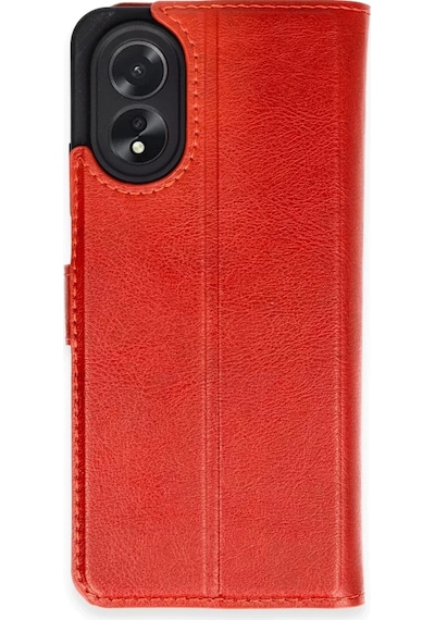 Newface Oppo A38 Kılıf Trend S Plus Kapaklı Kılıf - Kırmızı Çok Renkli