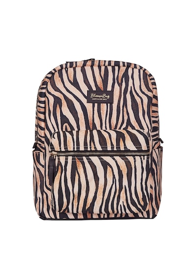 Bloominbag Stripy Tricky 13-14 İnç Laptop / Macbook Sırt Çantası Kahverengi - Bej