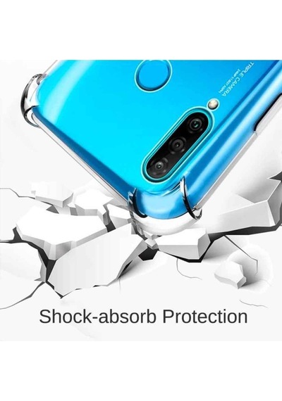 Huawei P30 Lite Shock Absorbing Darbe Emicili Şeffaf Silikon Kılıf
