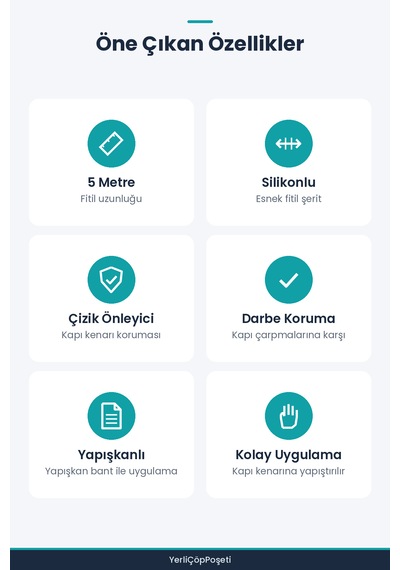 Silikonlu Araç Kapı Koruma Fitili Kapı Çarpma Çizik Önleyici Fitil 5 Metre 5 M