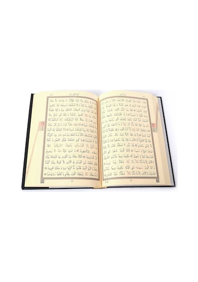 Kabe Kapaklı Kuran-I Kerim 2 Renkli Orta Boy Mühürlü