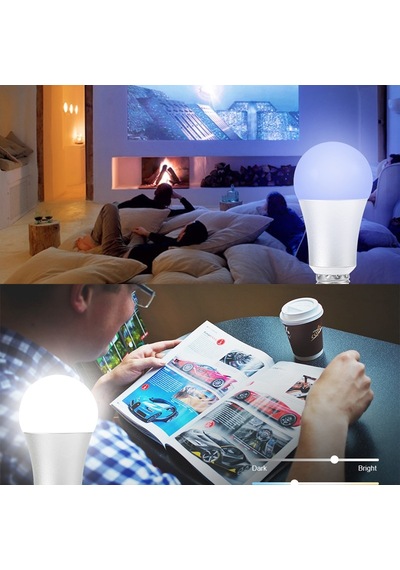 Led Uzaktan Kumandalı Renk Değiştiren Ampul Rgb 9W