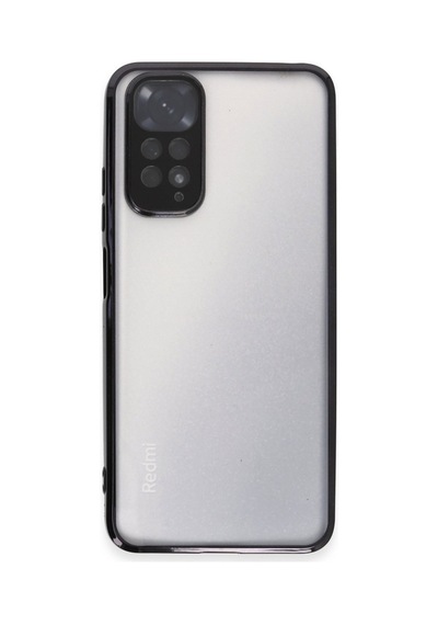 Redmi Note 11 Kılıf Razer Lensli Silikon - Siyah Bz8683140482367