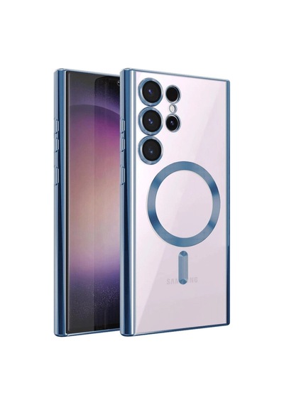 Samsung Galaxy S23 Ultra Kılıf Kross Magneticsafe Kapak - Sierra Blue