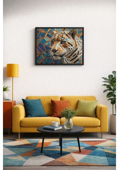 Nova Puzzle 1000 Parçalı Mozaik Jaguarın Derin Bakışı Puzzle - 41207