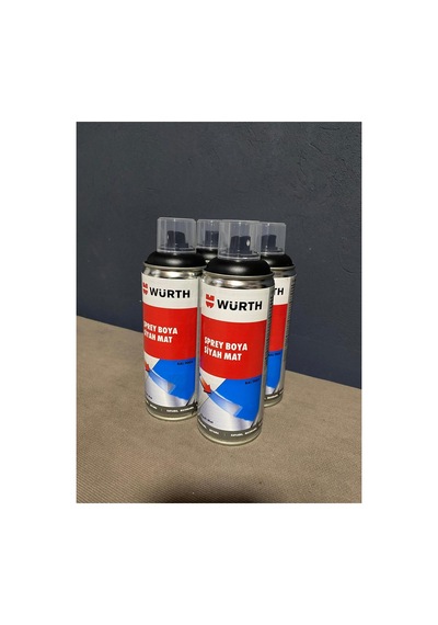 Würth Sprey Boya Siyah Mat 4'lü Siyah Siyah