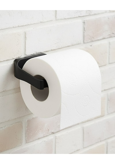 Siyah Tuvalet Kağıdı Tutucu Mat Kaplama Banyo Peçetelik