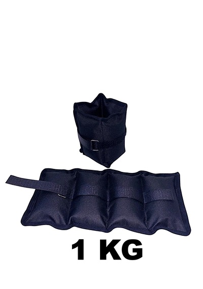 Me&ra Sport 1 Kg X 2 Adet El Ayak Bilek Ağırlık Seti Kum Ağırlık Torbası siyah