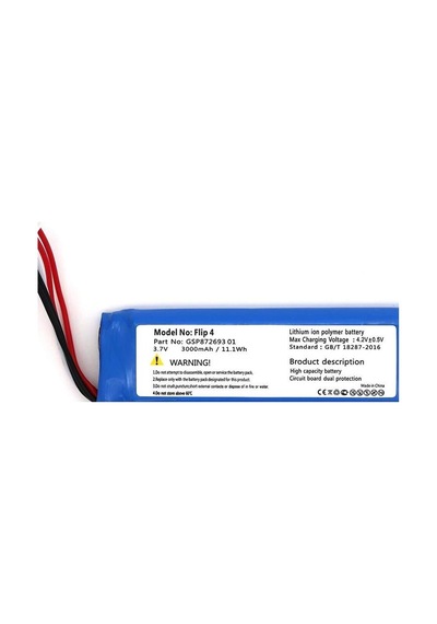 Sertec Jbl Flip 4 Uyumlu 3.7v 3000 Mah Soketli Batarya Evimdeyokyok
