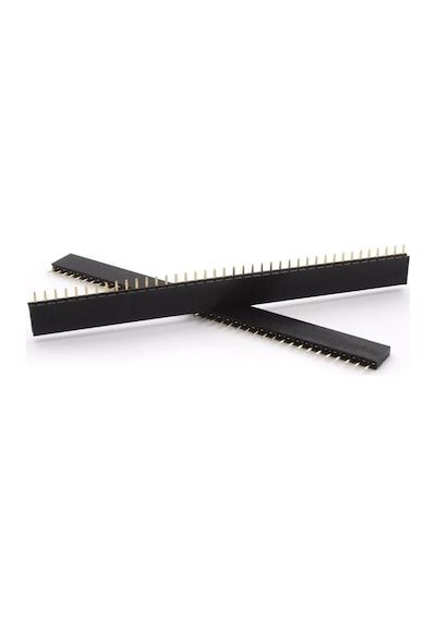 4 Adet 1x40 Pin Dişi Header Tek Sıra 2.54mm 180 Derece Kesilebilir Bölünebilir