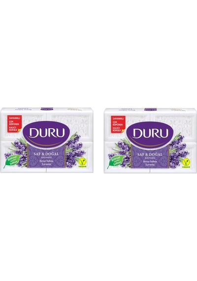 Duru Saf & Doğal Lavanta Aromalı Banyo Sabunu 4 x 150 G 2'li