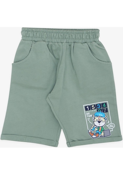 Breeze Girls & Boys Erkek Çocuk Şortlu Takım Denizci Aslan Baskılı 1-4 Yaş, Sarı-sarı Sarı