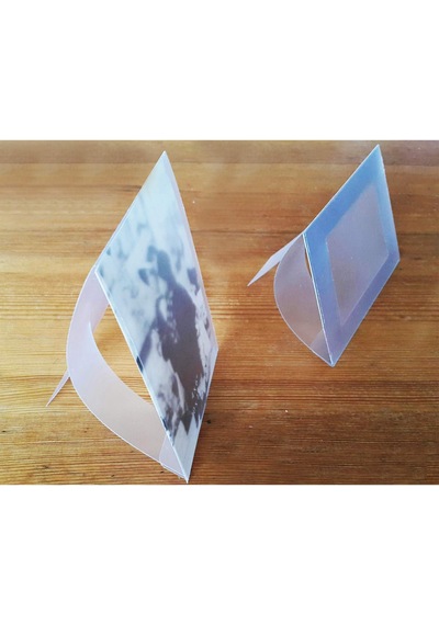 Fotoğraf Çerçevesi Pvc, Ayaklı, Dikey 4'lü Set