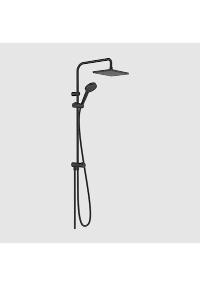 Hansgrohe Vernis Shape Duş Kolonu 230, 1jet Reno, Ecosmart - 26289670 Siyah