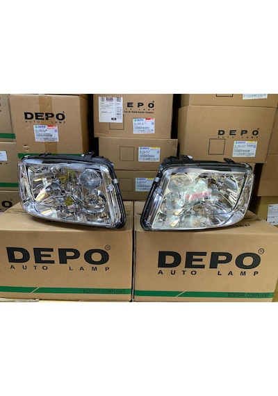 Vw Bora 1997-2004 Arası Depo Sağ Ve Sol Far Takım Sissiz Tip 1j5941017be / 1j5941018be