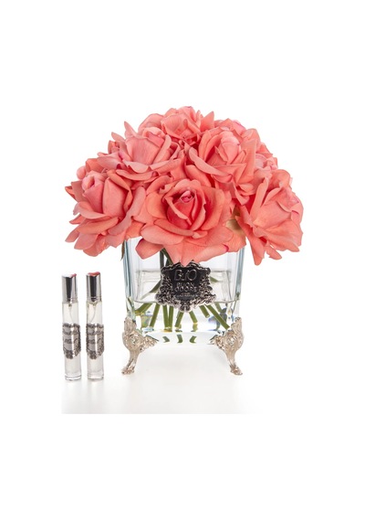 Pirinç Ayaklı Cam Silver 13 Gül Luxury Home Perfume Ağaç