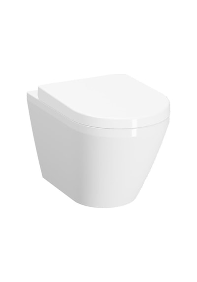 VitrA İntegra Kanalsız Asma Klozet Yanları Kapalı + VitrA Yavaş Kapak + VitrA Gömme Rezervuar Set Beyaz