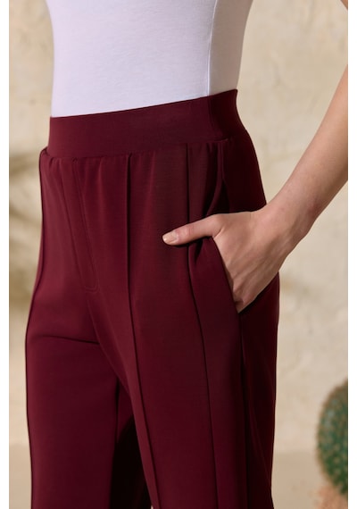 Aker Bordo Beli Lastikli Pijama Altı Bordo Bordo