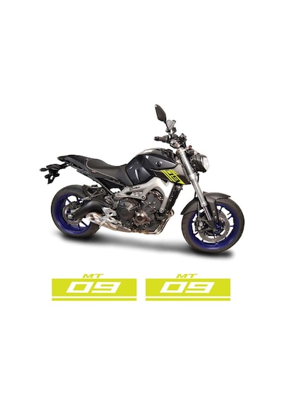 Yamaha Mt09 Depo Yanı Yazı Sticker Etiket Modeli Neon Sarı (Yeşil